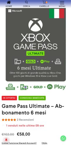 Game Pass Ultimate – Abbonamento 6 mesi photo review